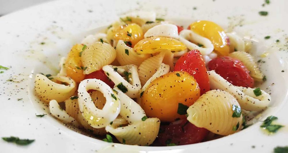 conchiglie con calamarata