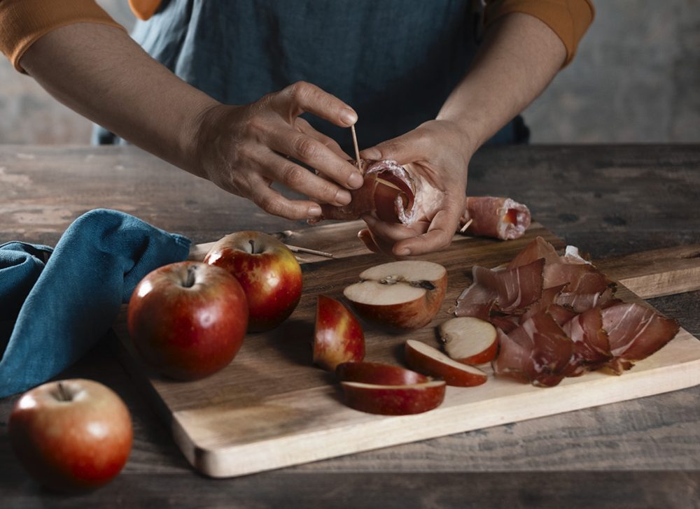 Involtini speck e mela