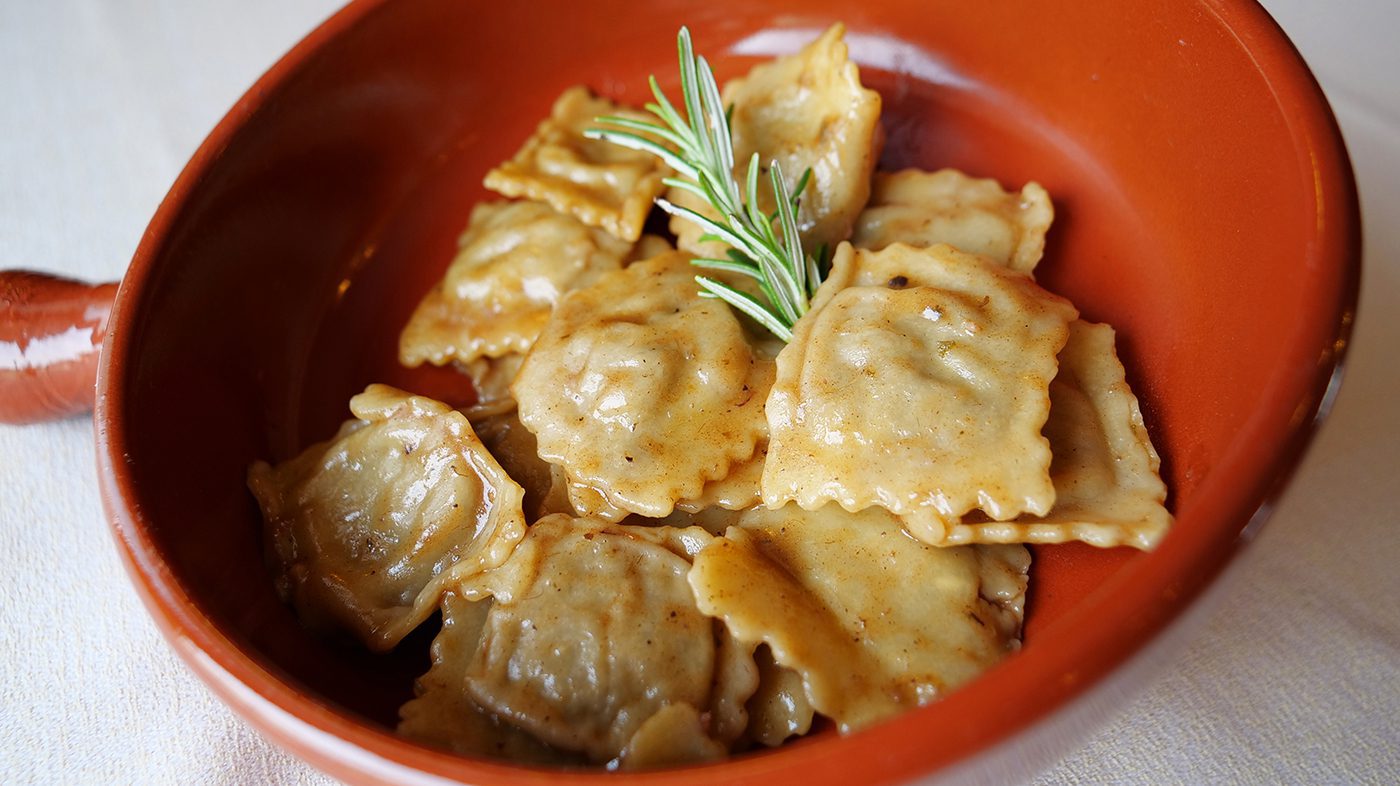 agnolotti al sugo d'arrosto Pinerolo