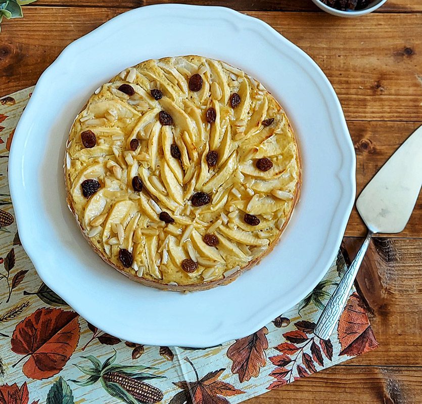 Torta di mele chetogenica, senza lattosio