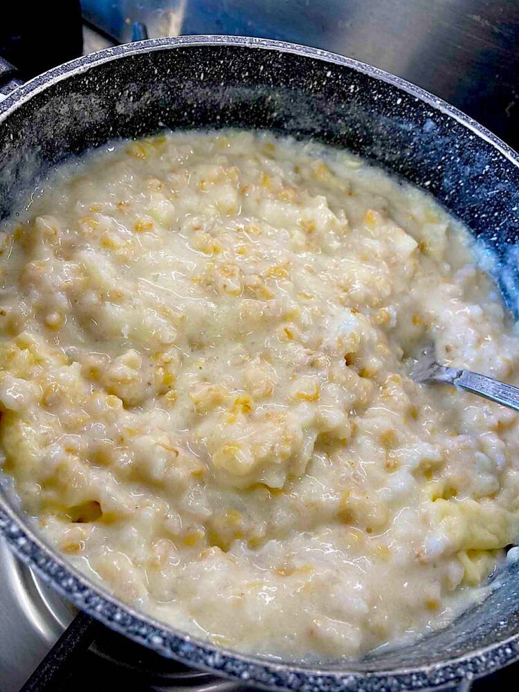 grano cotto per la pastiera napoletana