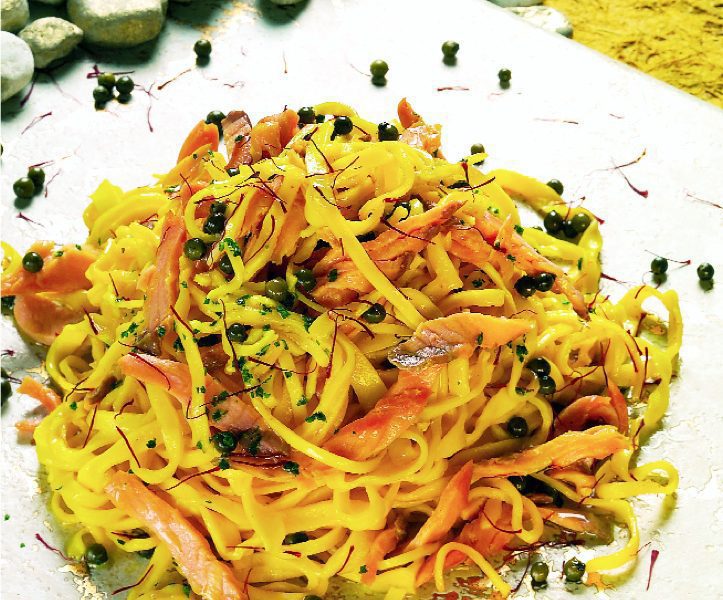 tagliolini al salmone affumicato