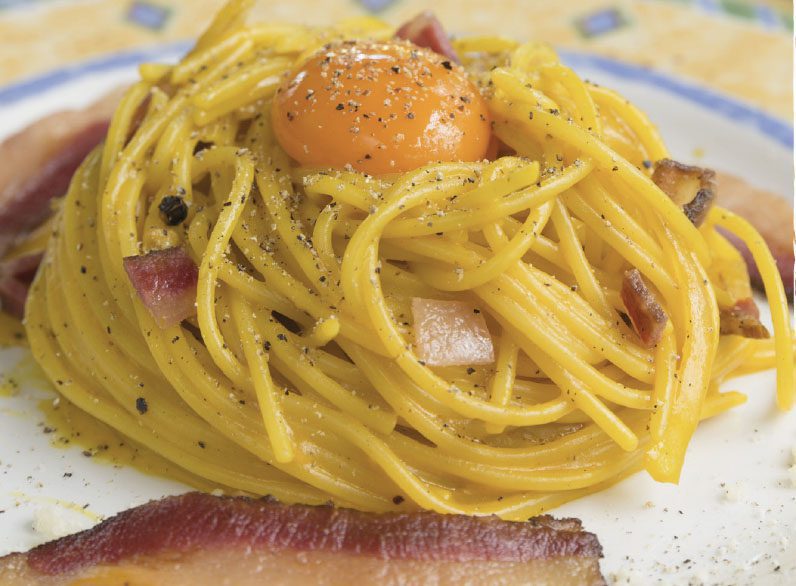 Spaghetti alla chitarra alla carbonara