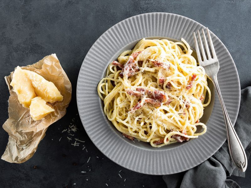 Un piatto di spaghetti alla carbonara per il CarbonaraDay 2021