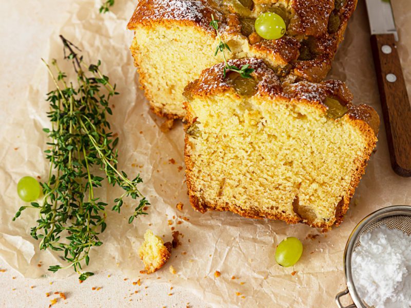 Plumcake all'uva