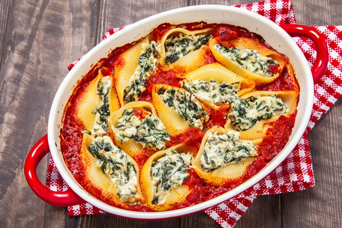Conchiglioni ripieni al forno