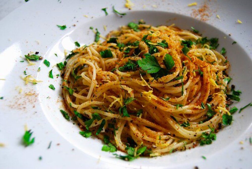 Spaghetti con bottarga
